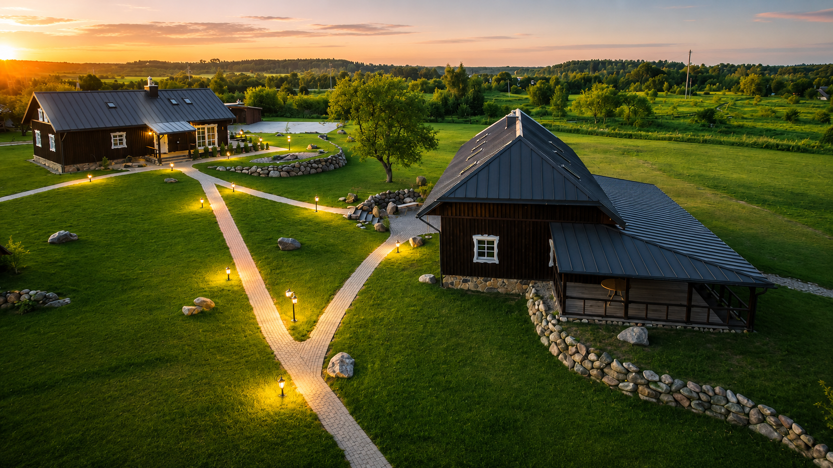 Didelis namas „Kregžlės“ sodyboje